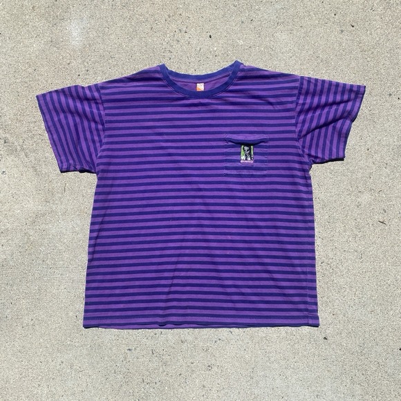 Alien Workshop Other - Alien Workshop x Dinosaur Jr Collab Striped T-shirt Large RARE Embroidered Patch